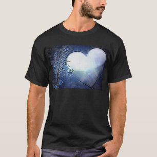 Blue Heart Design T-Shirt