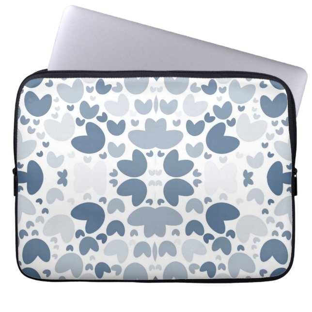 Blue Heart Electronics Bag (Front)