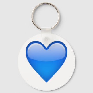 Blue Heart - Emoji Keychain