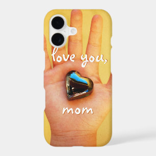 Blue Heart in Child Hand Photography Love You Mom