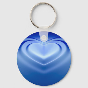 Blue Heart Keychain