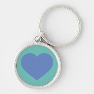 Blue heart  keychain