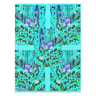 Blue Heart Moon & Wonder Blue Roses Reception Tablecloth