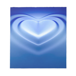 Blue Heart Notepad