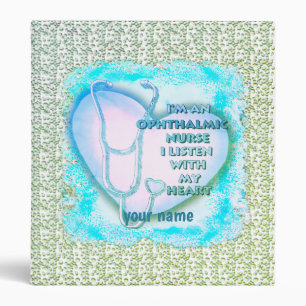 Blue Heart Ophthalmic Nurse Binder