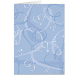 Blue heart pattern