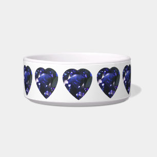 Blue Heart Pattern Bowl