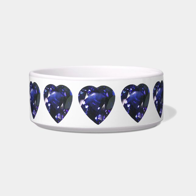 Blue Heart Pattern Bowl (Front)