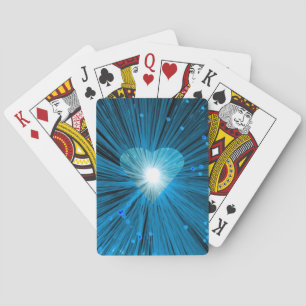 Blue Heart playing cards