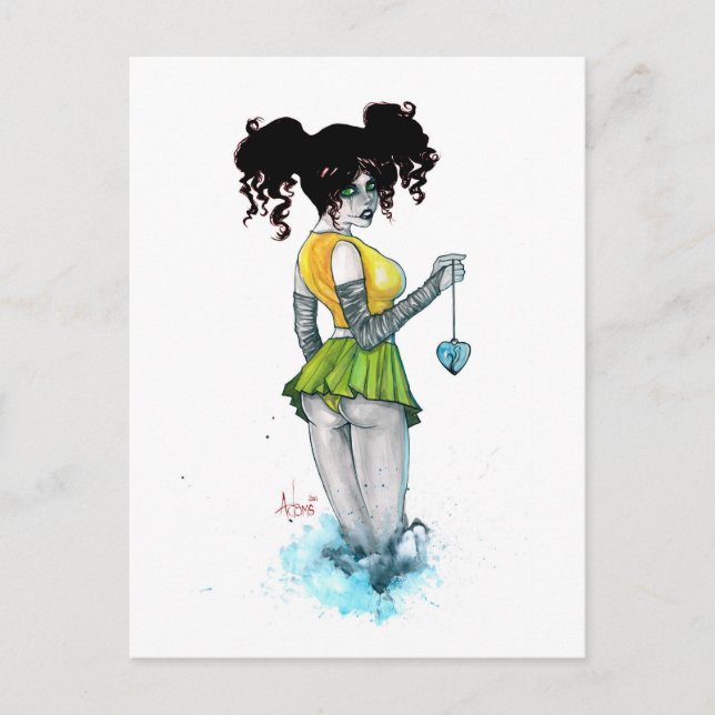 Blue Heart Postcard (Front)