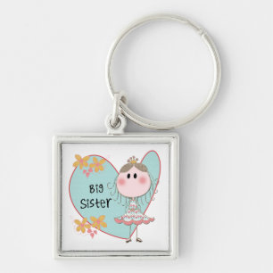Blue Heart Princess Big Sister Keychain