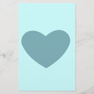 Blue Heart Stationery