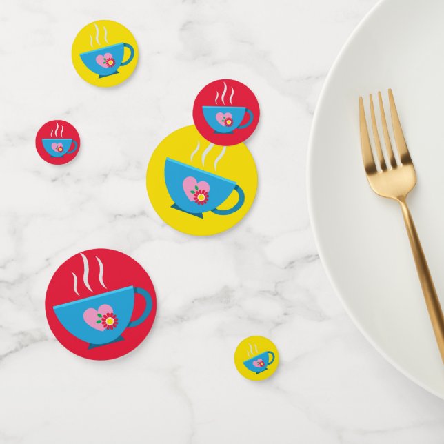 Blue Heart Tea Time Table Confetti (Group)