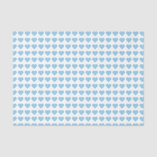 Blue Heart  Tissue Paper (Front)