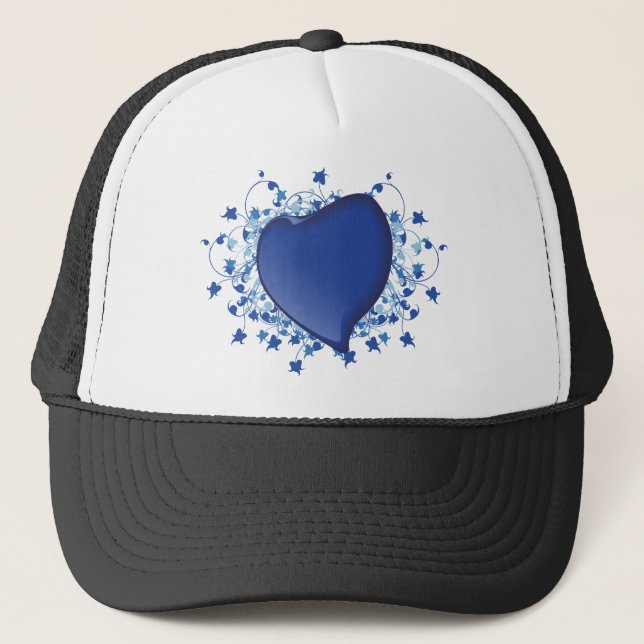Blue Heart Trucker Hat (Front)