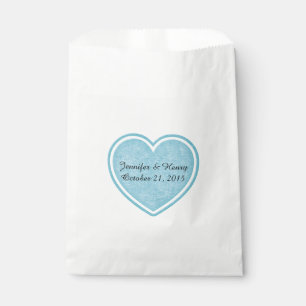 Blue Heart Wedding Favour Bag