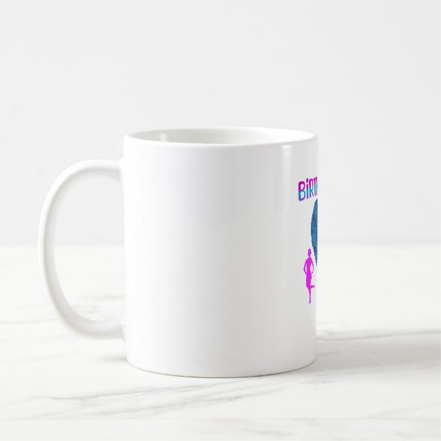 Blue hearts birthday girl t-shirt  Coffee Mug (Left)