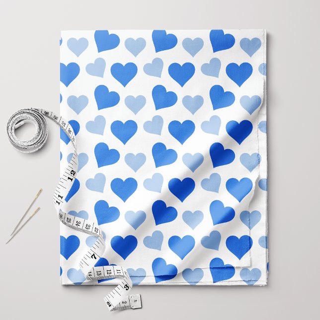 Blue Hearts Fabric (Creator Uploaded)