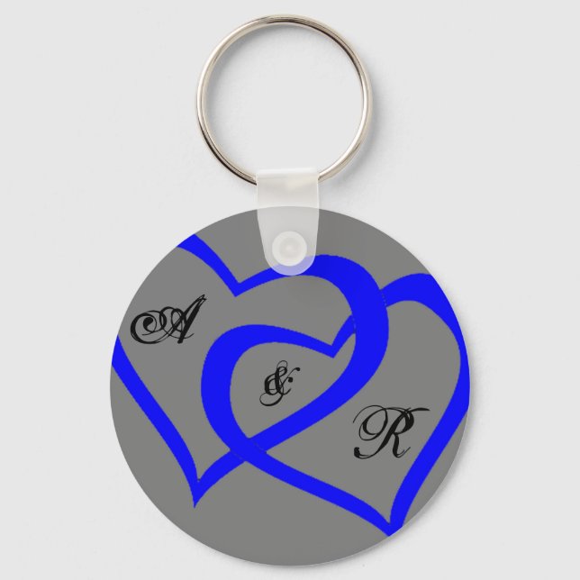 Blue Hearts keychain (Front)