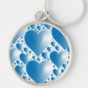BLUE HEARTS KEYCHAIN