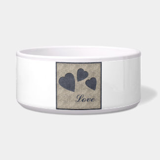 Blue Hearts Love Bowl