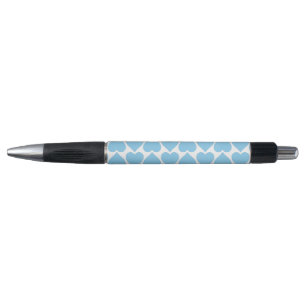 Blue Hearts Pattern, Romantic, Love Pen
