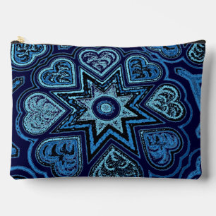 Blue Hearts & Stars Accessory Bag