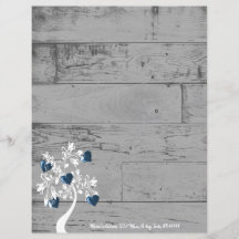 Blue Hearts Tree Personalized