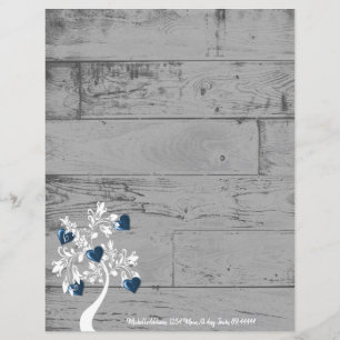 Blue Hearts Tree Personalized