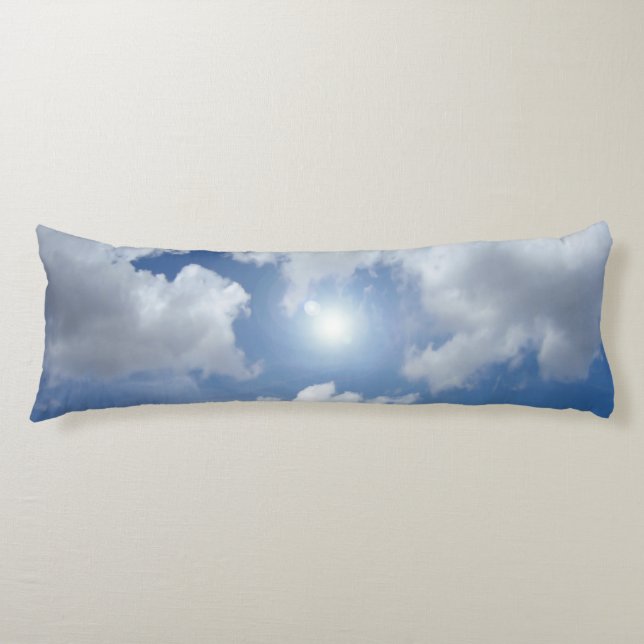Blue Heaven Clouds + your ideas Body Pillow (Front)