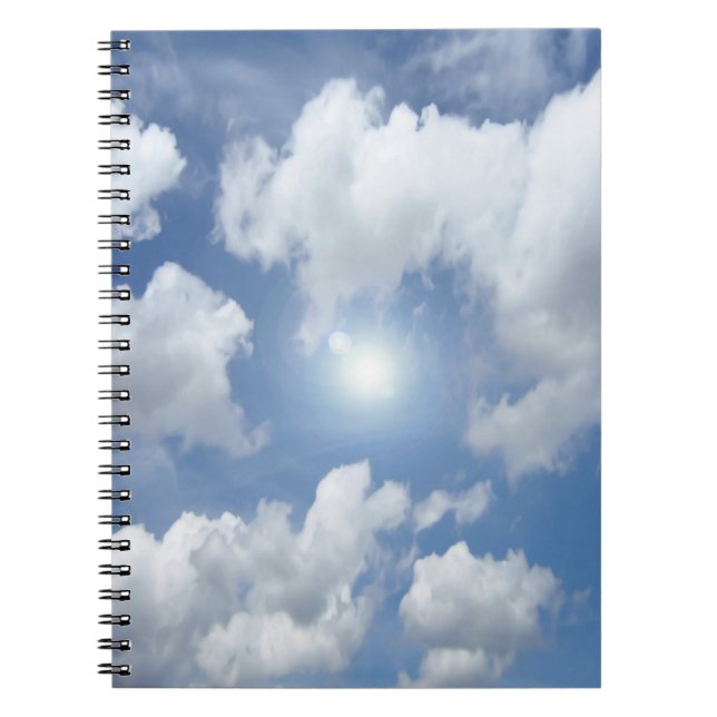 Blue Heaven Clouds + your ideas Notebook (Front)
