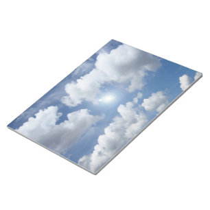 Blue Heaven Clouds + your ideas Notepad