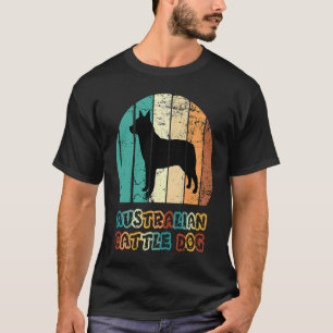Blue Heeler Australian Cattle Dog Vintage Sunset T-Shirt