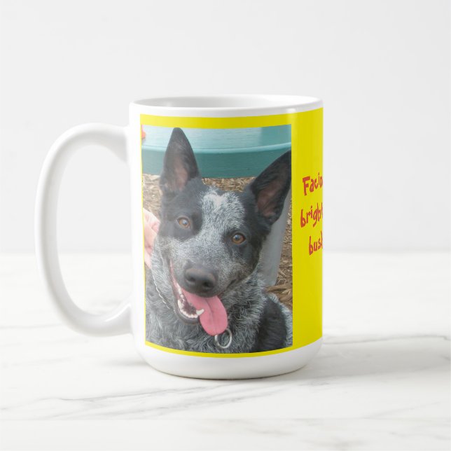 Blue heeler cattle dog mug (Left)