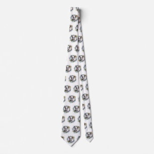 Blue Heeler Christmas Wreath Festive Pup Tie