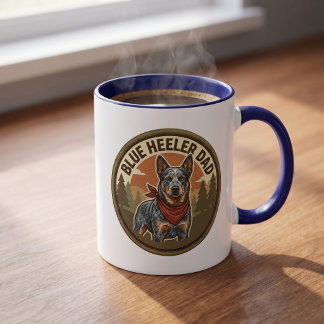 Blue Heeler Dad Coffee Mug | Cattle Dog Dad Gift
