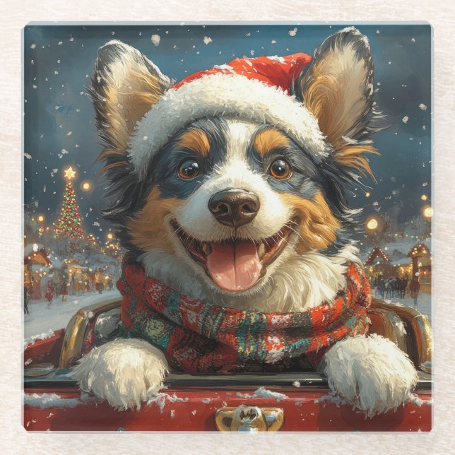 Blue Heeler Dog Roller Coaster Christmas (Front)