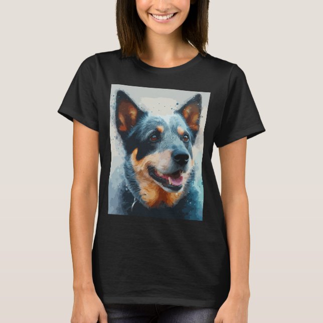 Blue Heeler Dog T-Shirt (Front)