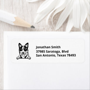 BLUE HEELER   Image on Return Address