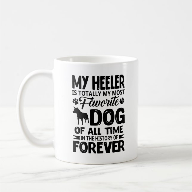 Blue Heeler Is My Favourite Dog Mug (Left)