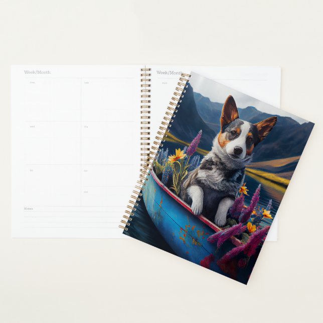 Blue Heeler sur une pagaie : une aventure Pittores (Devant avec enveloppe)