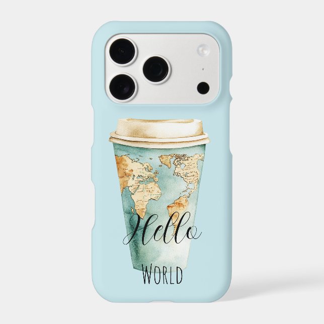 Blue Hello World Coffee Cup (Back)