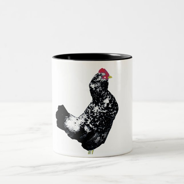 Blue Hen # 2 Two-Tone Coffee Mug (Center)