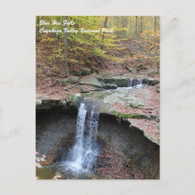Blue Hen Falls at Cuyahoga Valley National Park  P Postcard (Front)