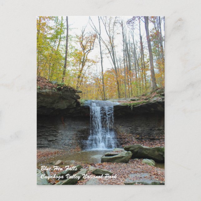 Blue Hen Falls at Cuyahoga Valley National Park  Postcard (Front)