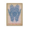Blue Henna Hands Yoga Studio Business Card