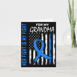 Blue Her Fight Is My Fight Diabetes Awareness Shir Card