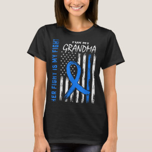 Blue Her Fight Is My Fight Diabetes Awareness Shir T-Shirt