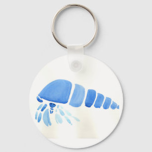 Blue Hermit Crab Keychain