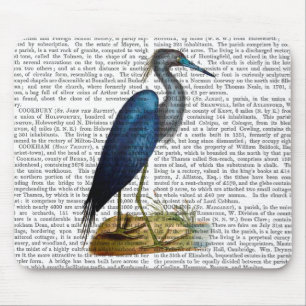 Blue Heron 3 2 Mouse Pad